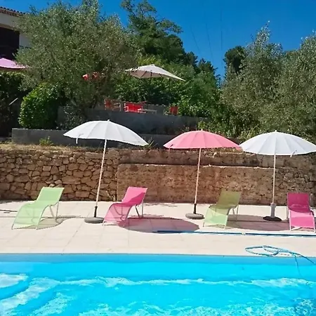 Charmante Pres De Vallon Pont D'arc Avec Piscine Privee Chauffee